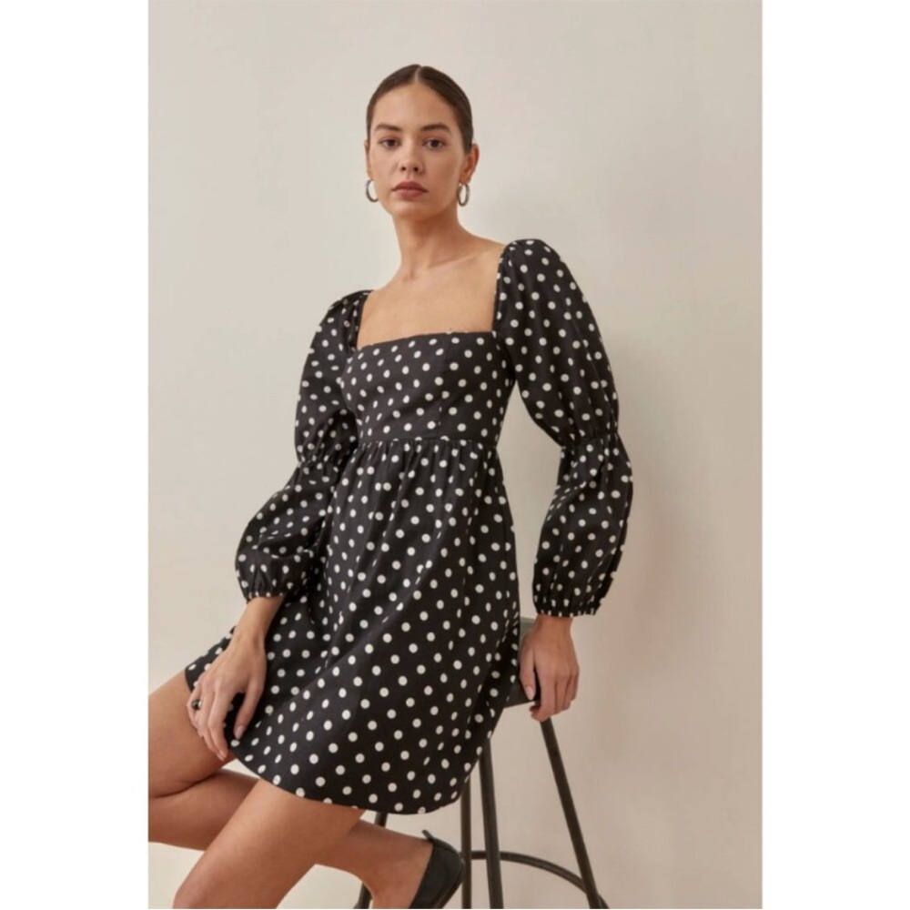 Reformation Polka Dot Mini Dress